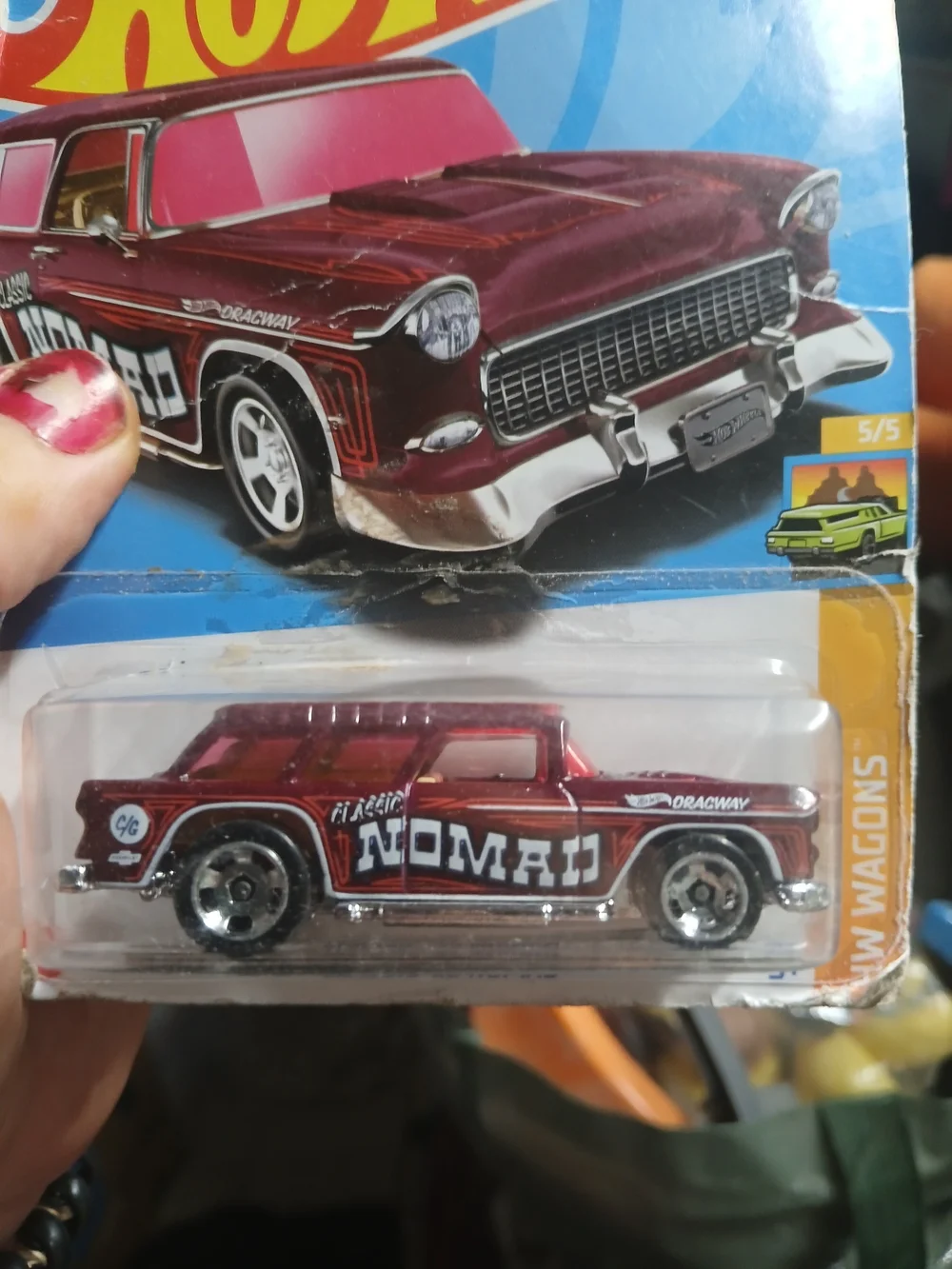 The Hot Wheels Classic '55 Nomad (HW Wagons 5/5, collector number 243/250) is a